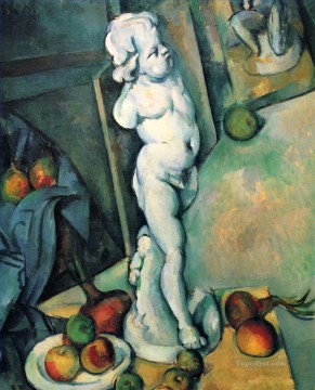  Life Obras - Naturaleza muerta con yeso Cupido Paul Cezanne